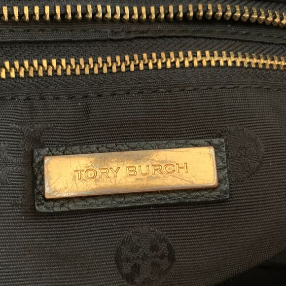 Tory Burch  Black Leather Satchel Versatile Cross Body /Shoulder Bag - Picture 4 of 12